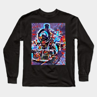 Psychedelic Locomotive Long Sleeve T-Shirt